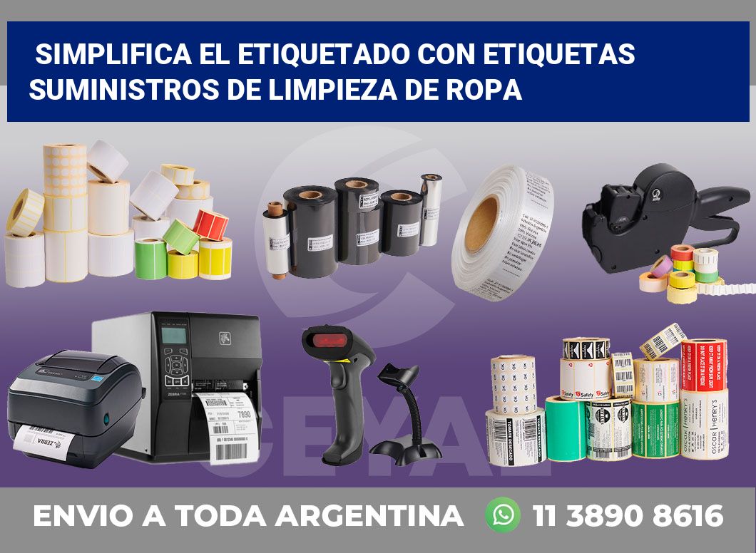 Simplifica el Etiquetado con Etiquetas Suministros de Limpieza de Ropa