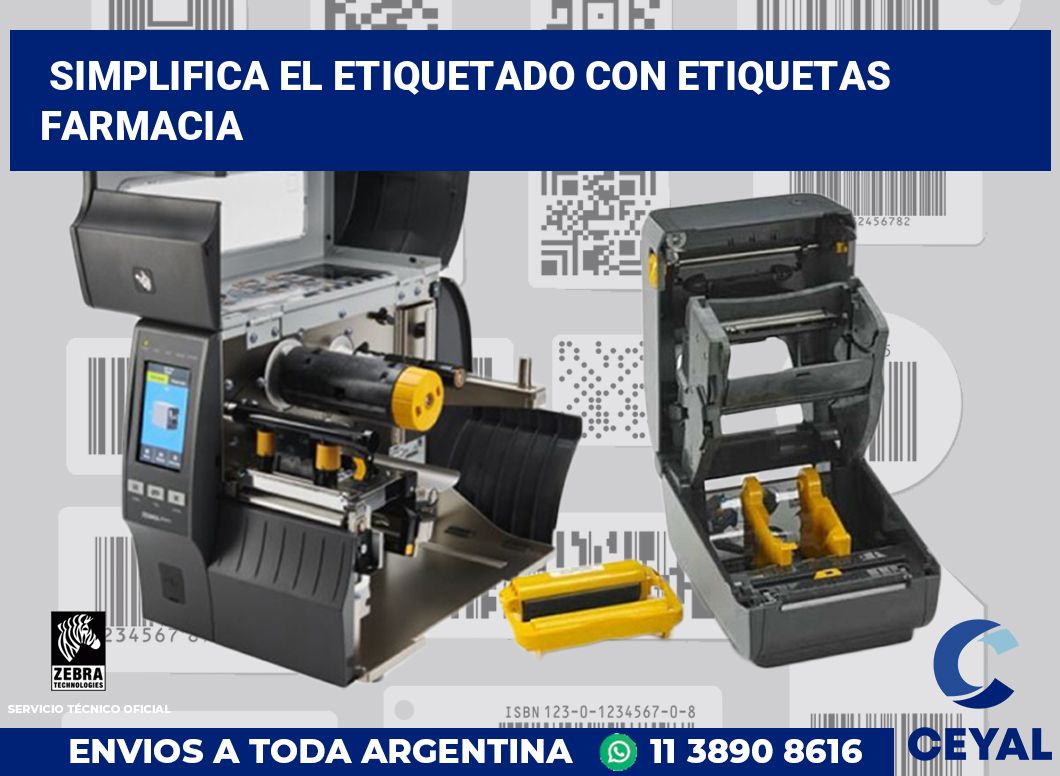 Simplifica el Etiquetado con Etiquetas farmacia