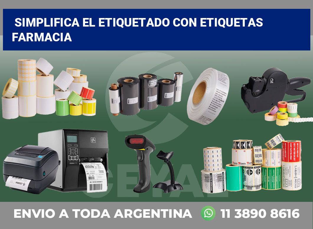 Simplifica el Etiquetado con Etiquetas farmacia