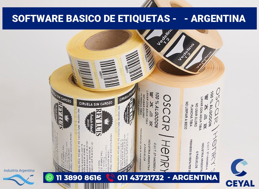Software basico de etiquetas -   - Argentina