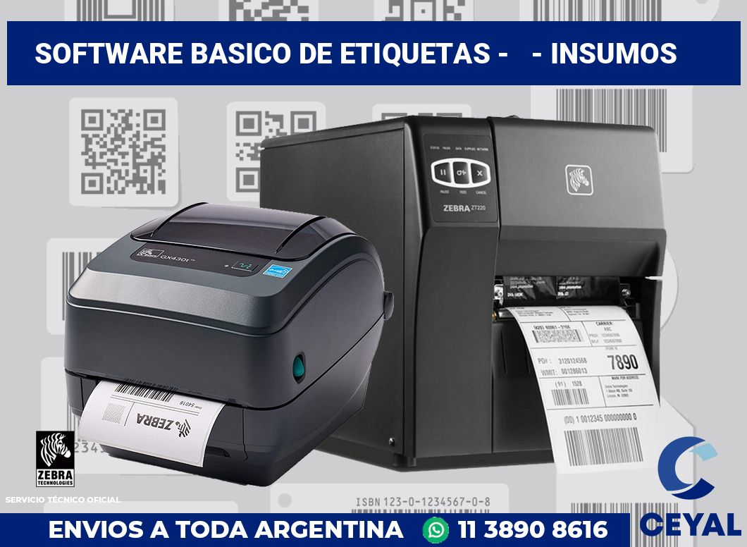 Software basico de etiquetas -   - Insumos