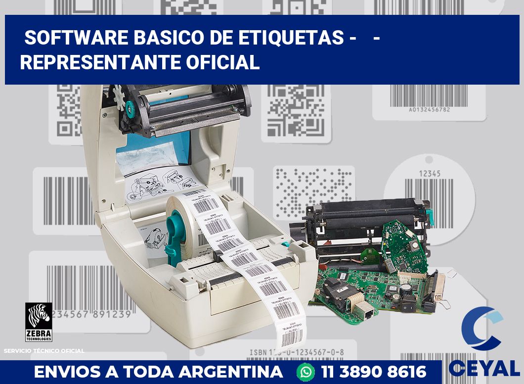 Software basico de etiquetas - - Representante oficial