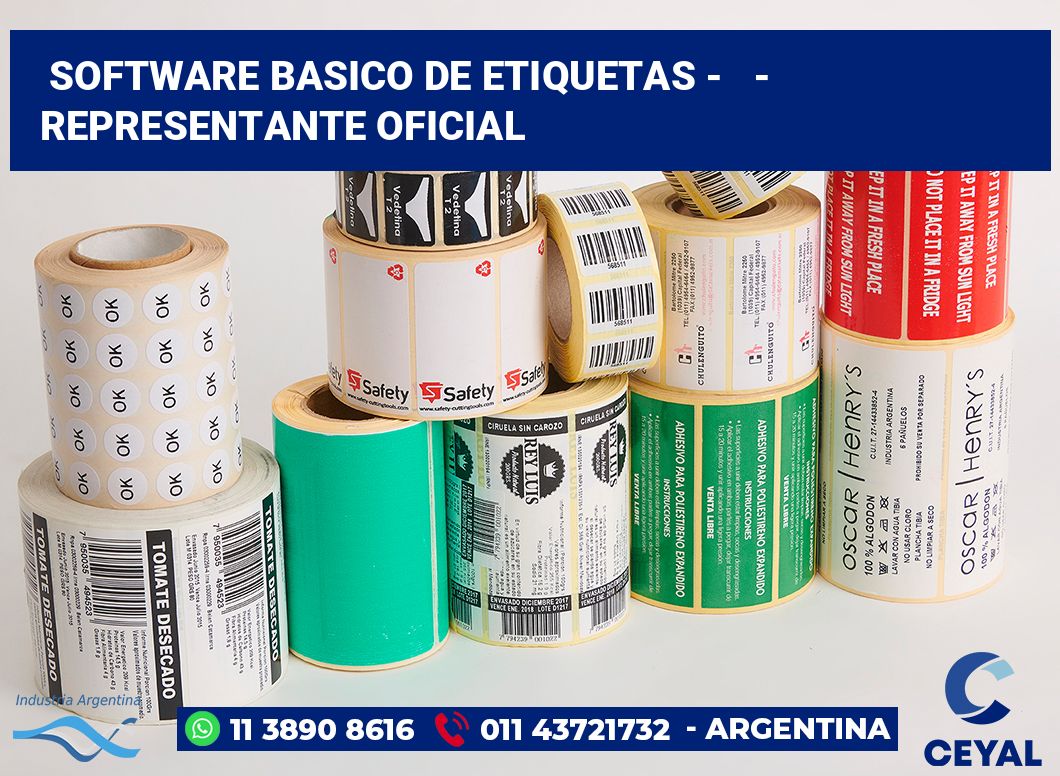 Software basico de etiquetas - - Representante oficial