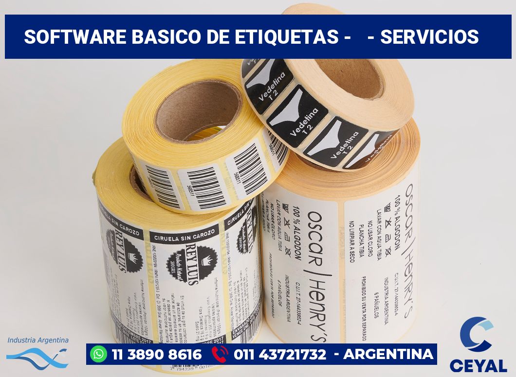 Software basico de etiquetas -   - Servicios
