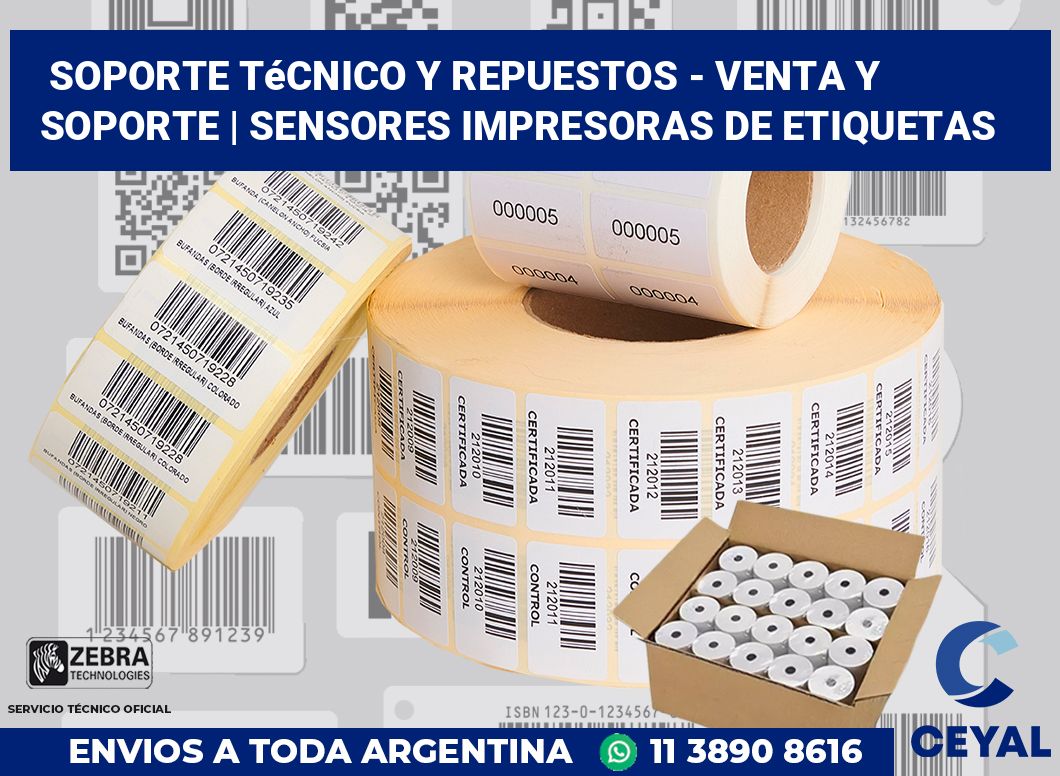 Soporte Técnico y Repuestos - Venta y soporte | Sensores impresoras de etiquetas