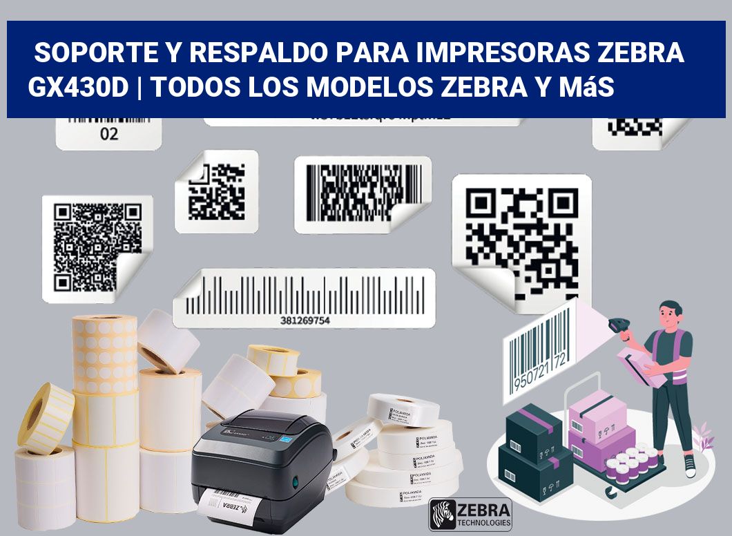 Soporte y respaldo para impresoras Zebra GX430d | Todos los modelos Zebra y más