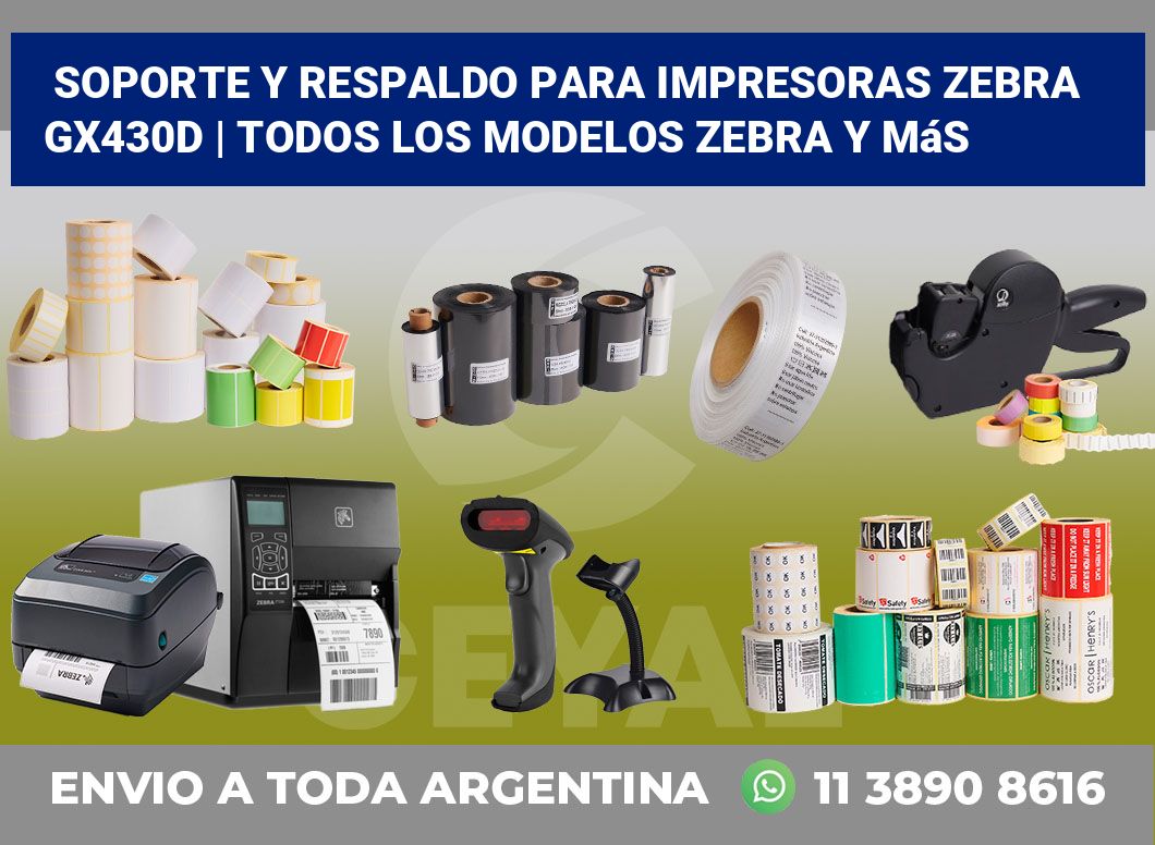 Soporte y respaldo para impresoras Zebra GX430d | Todos los modelos Zebra y más