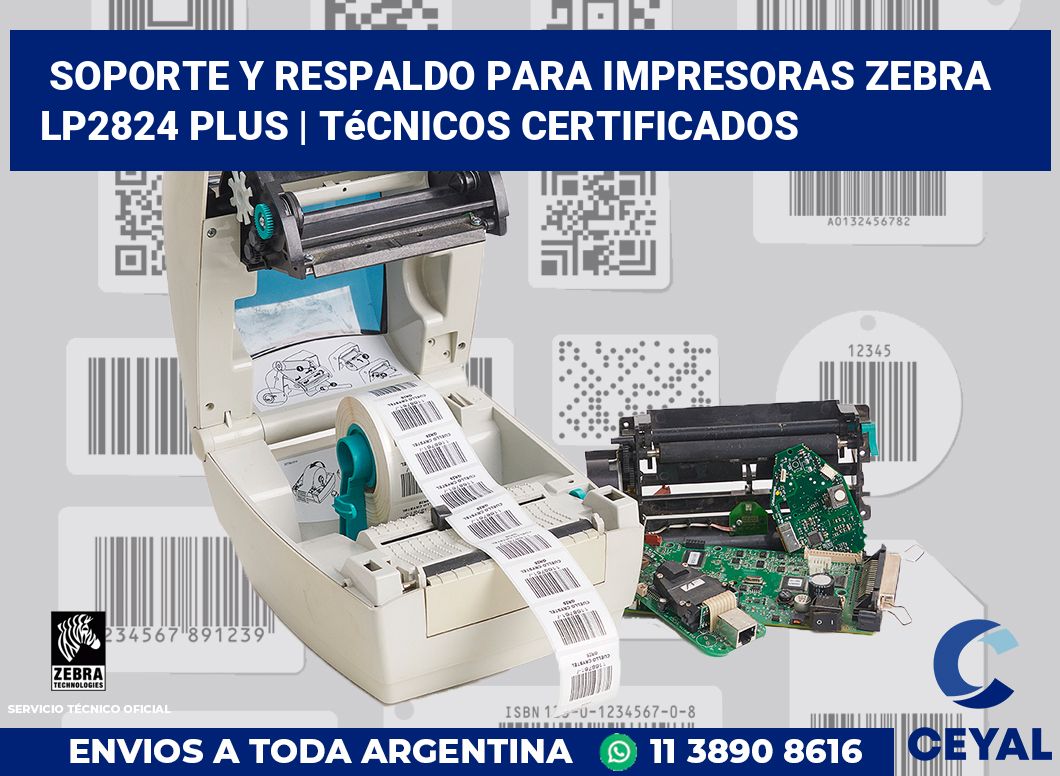 Soporte y respaldo para impresoras Zebra LP2824 Plus | Técnicos certificados