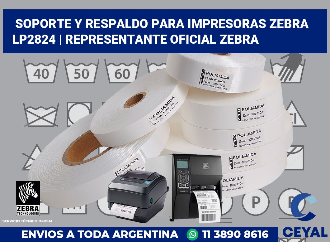 Soporte y respaldo para impresoras Zebra LP2824 | Representante oficial Zebra