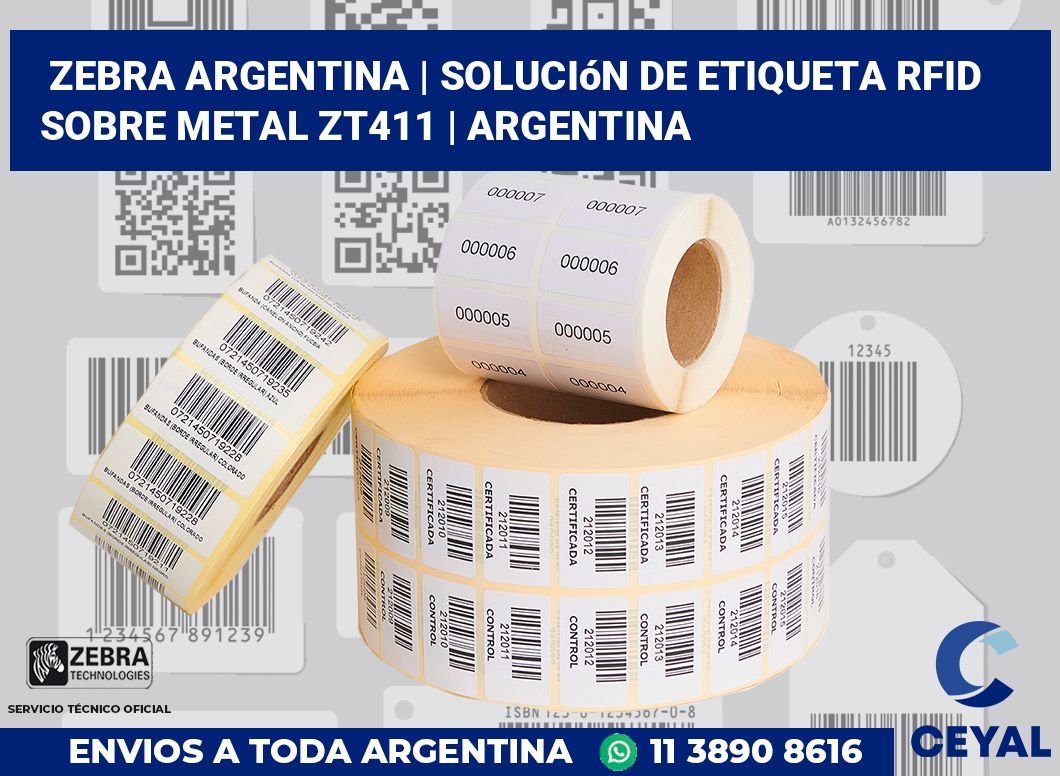 Zebra argentina | Solución De Etiqueta RFID Sobre Metal ZT411 | Argentina