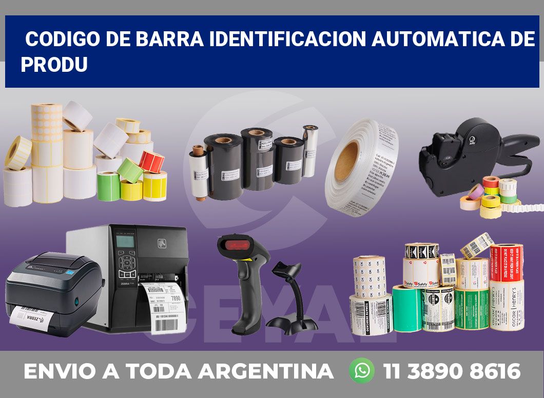 codigo de barra identificacion automatica de produ