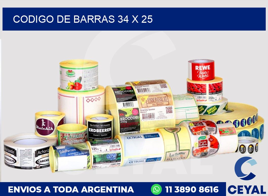 codigo de barras 34 x 25