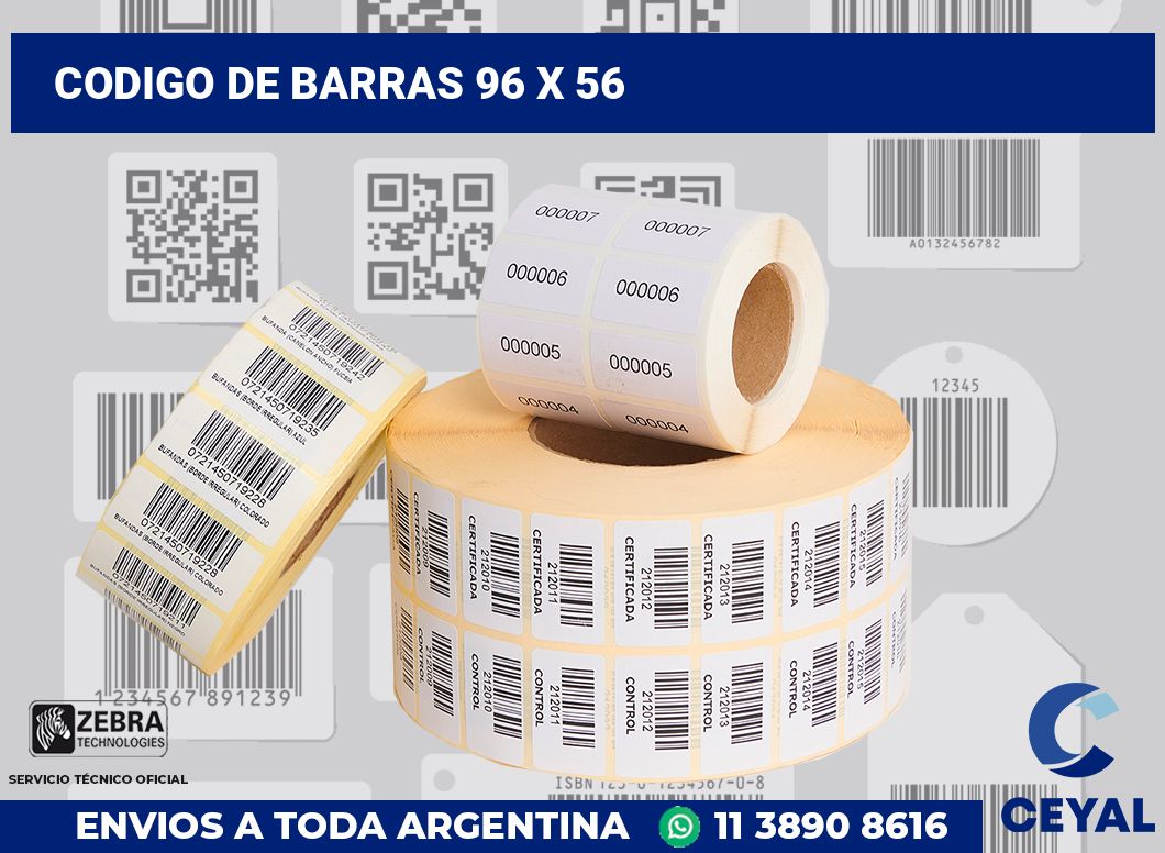 codigo de barras 96 x 56
