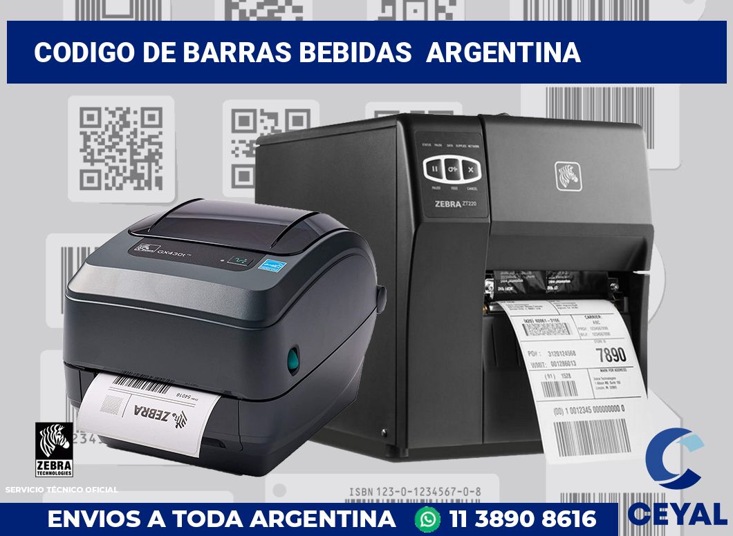 codigo de barras bebidas  argentina