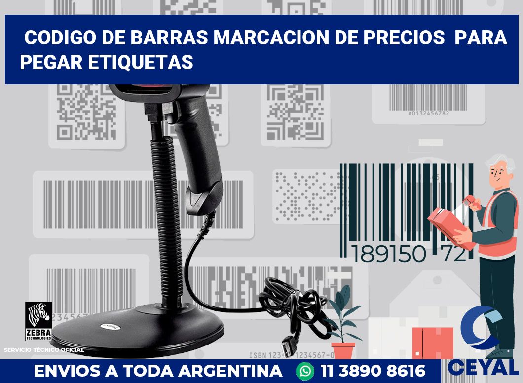 codigo de barras marcacion de precios para pegar etiquetas
