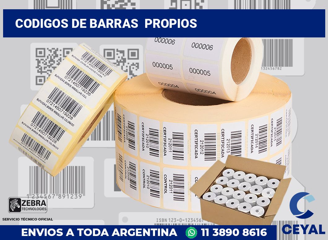 codigos de barras  propios