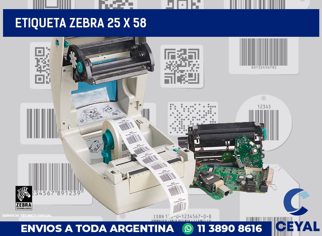 etiqueta zebra 25 x 58