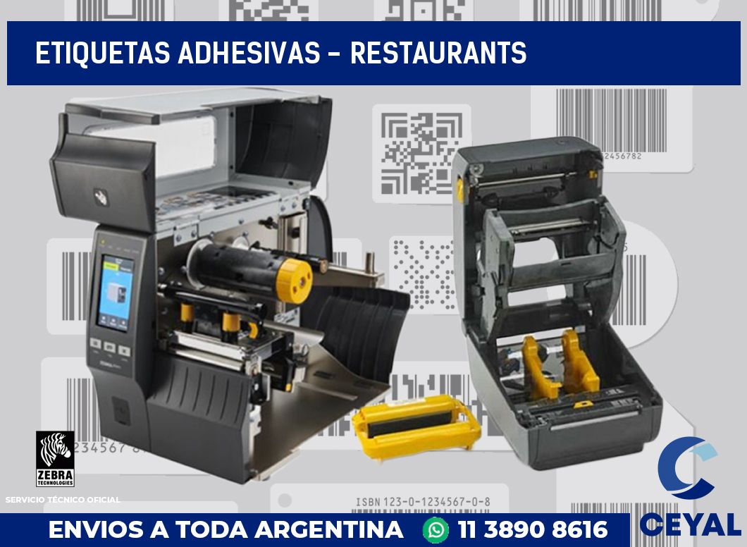 etiquetas adhesivas - Restaurants