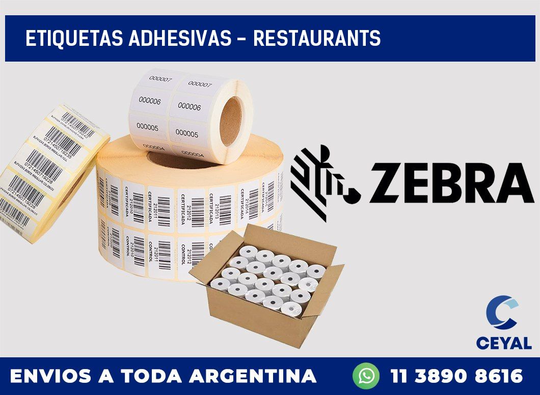 etiquetas adhesivas - Restaurants