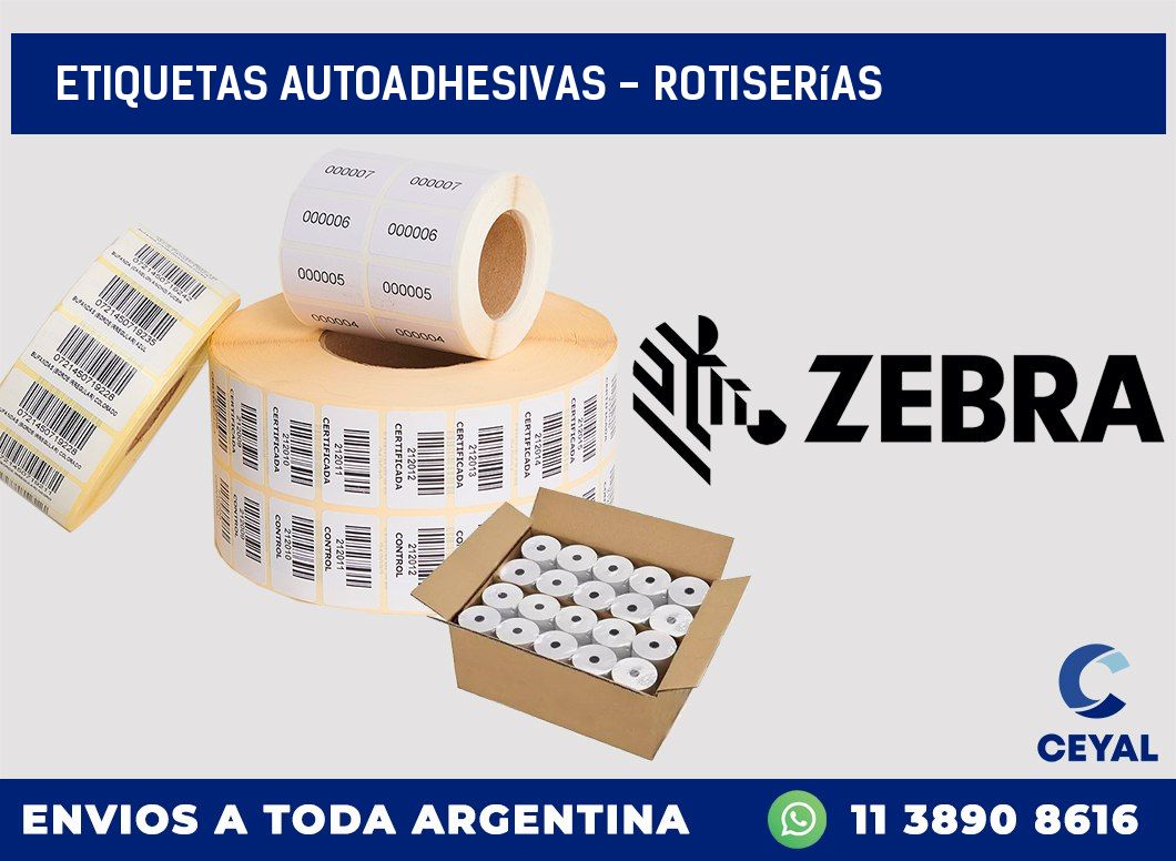 etiquetas autoadhesivas – Rotiserías