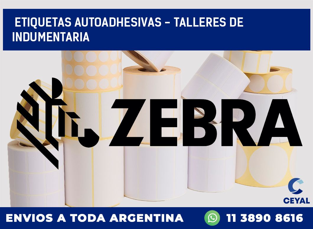 etiquetas autoadhesivas – Talleres de indumentaria