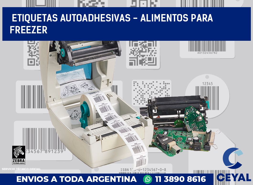 etiquetas autoadhesivas - alimentos para freezer