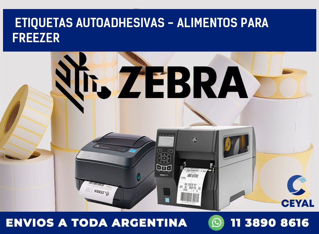 etiquetas autoadhesivas - alimentos para freezer