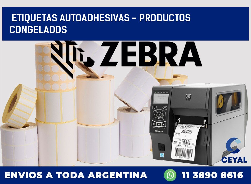 etiquetas autoadhesivas – productos congelados