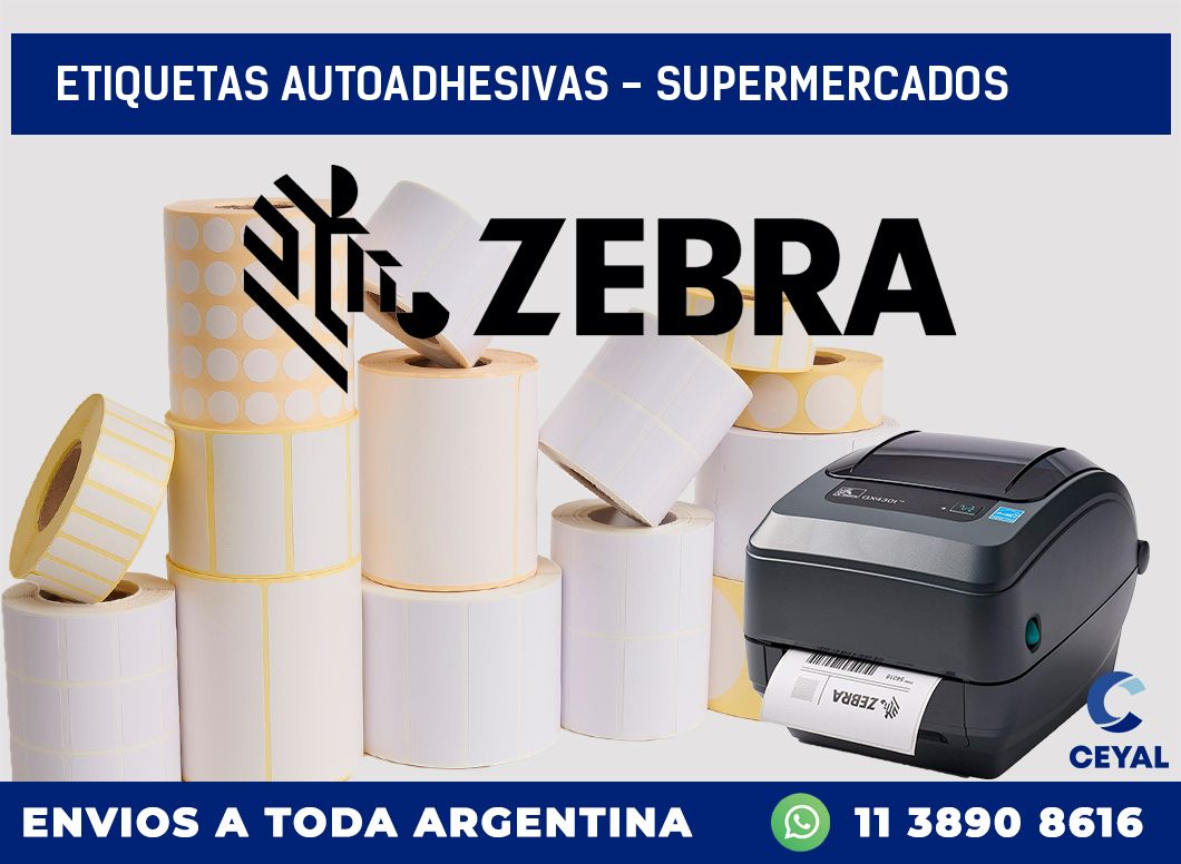 etiquetas autoadhesivas - supermercados