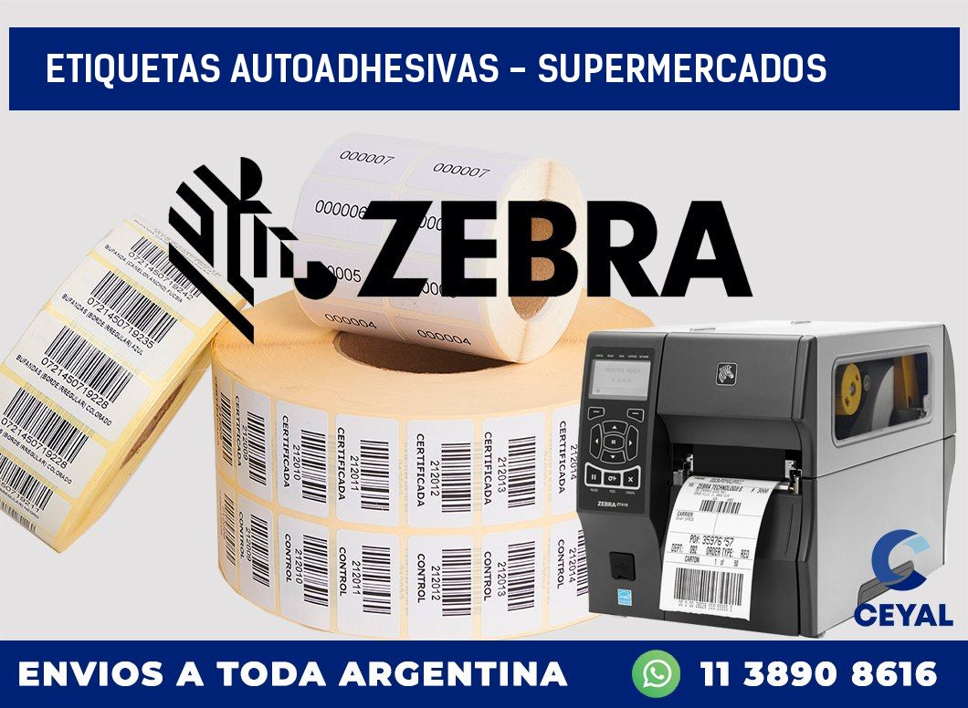 etiquetas autoadhesivas – supermercados