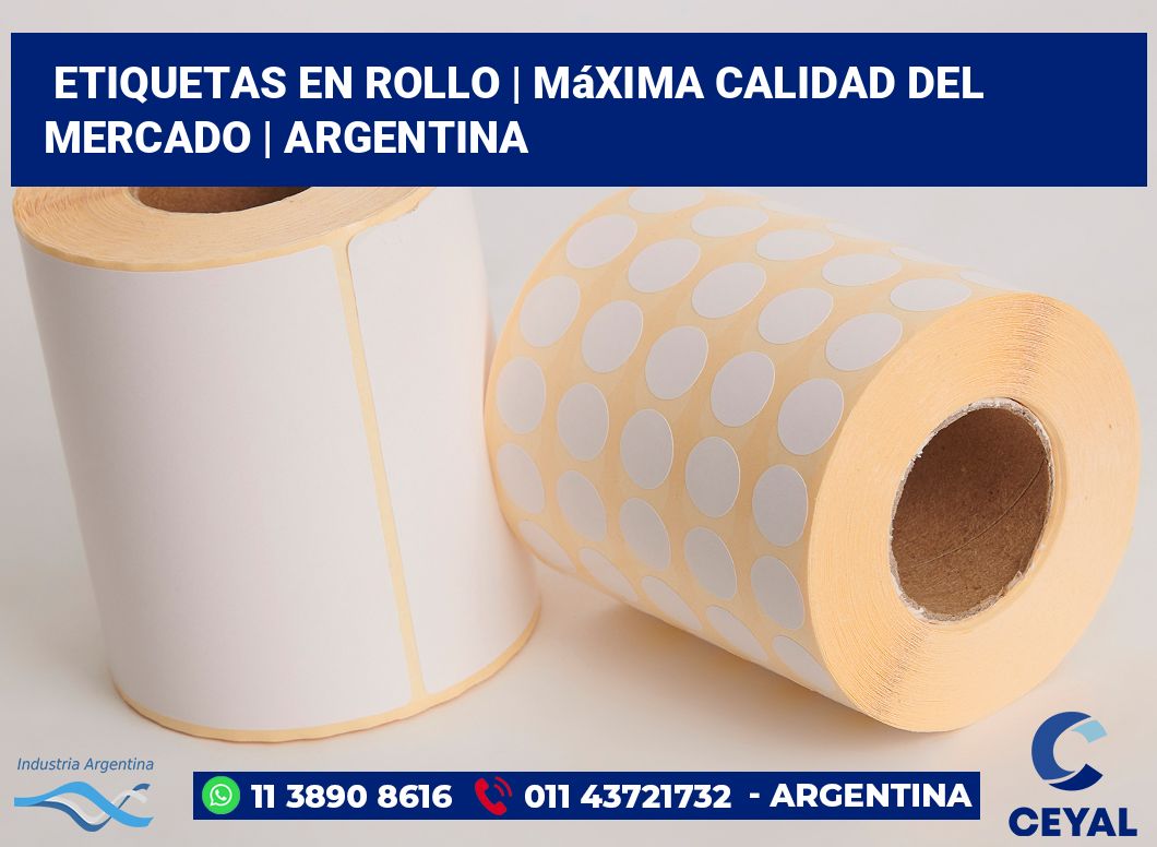 etiquetas en rollo | Máxima calidad del mercado | Argentina