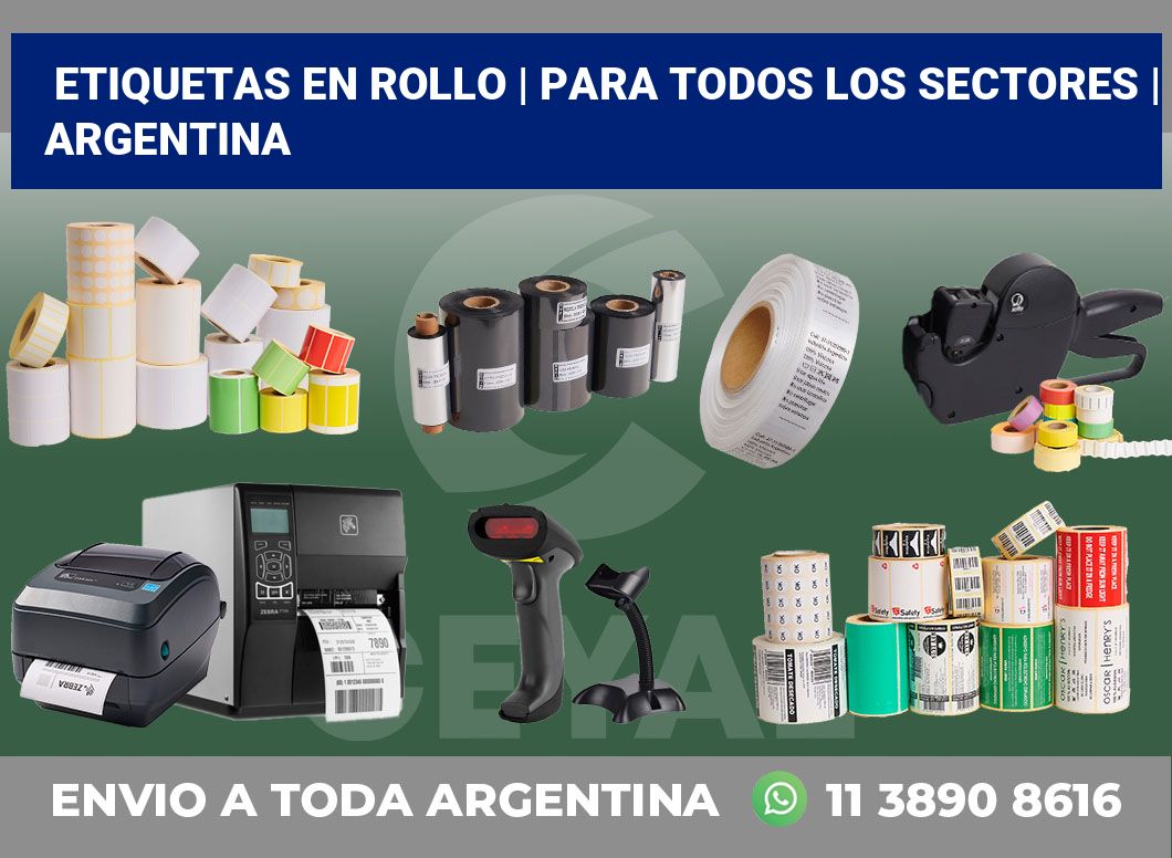 etiquetas en rollo | Para todos los sectores | Argentina