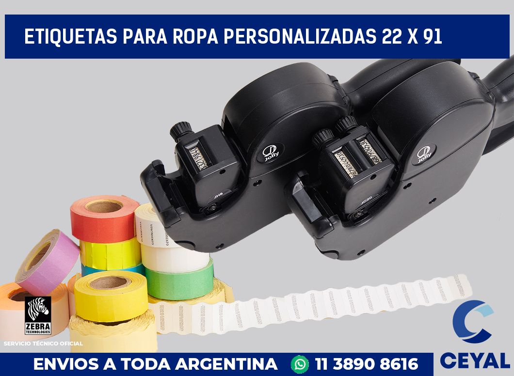 etiquetas para ropa personalizadas 22 x 91