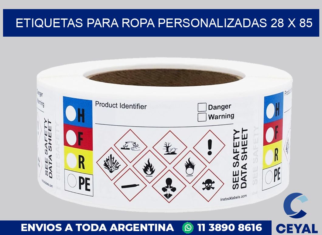 etiquetas para ropa personalizadas 28 x 85