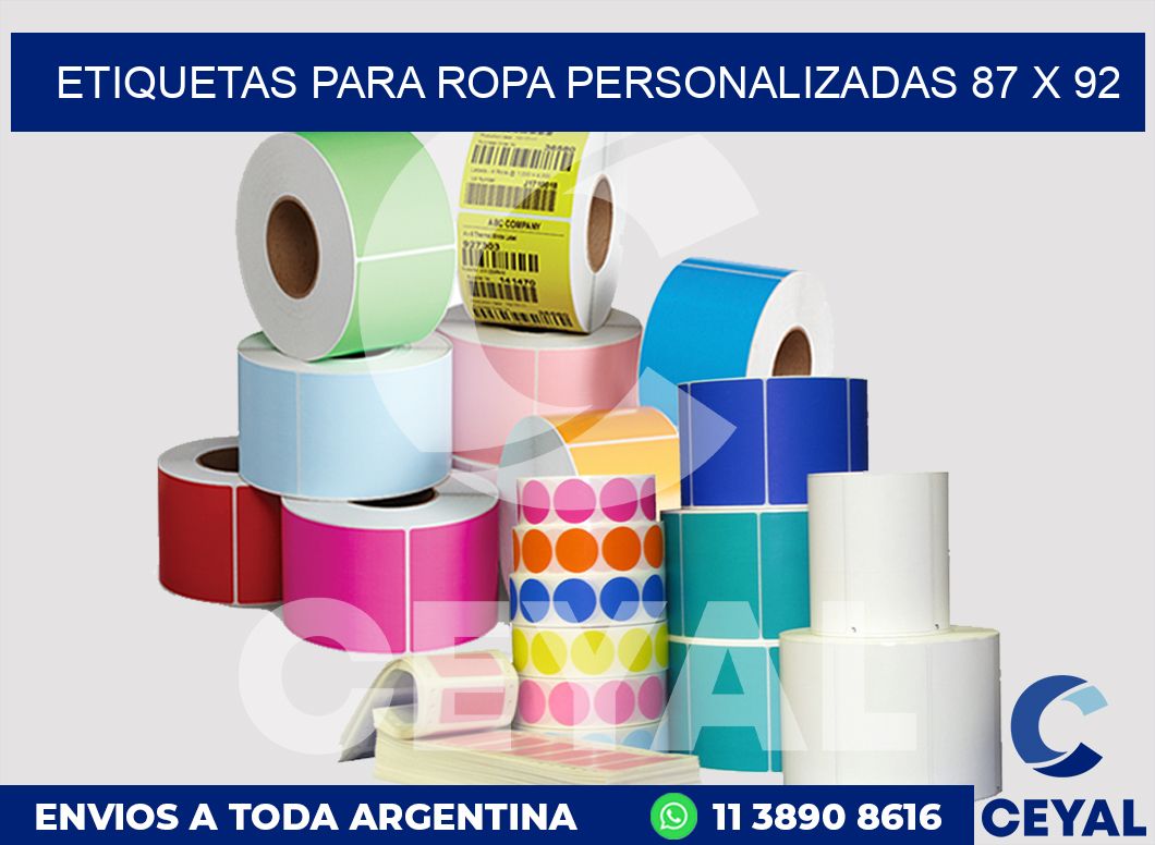 etiquetas para ropa personalizadas 87 x 92