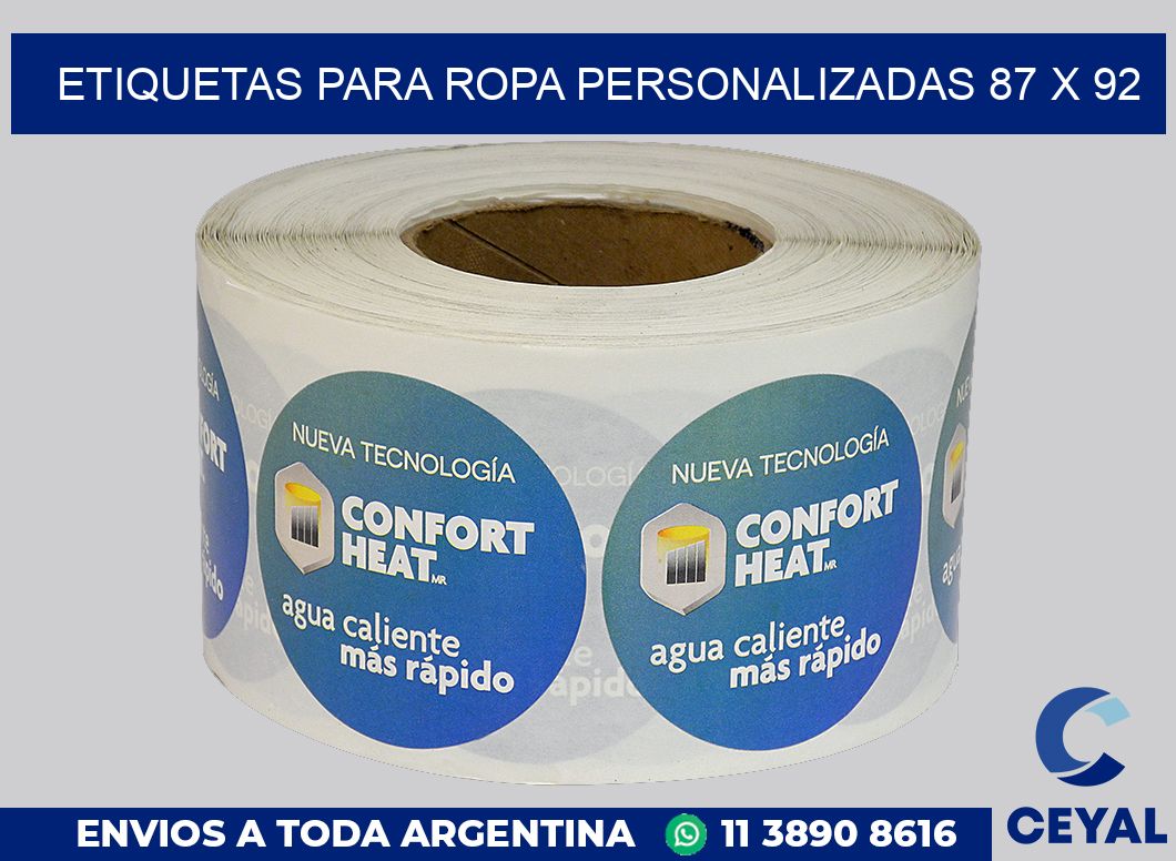 etiquetas para ropa personalizadas 87 x 92