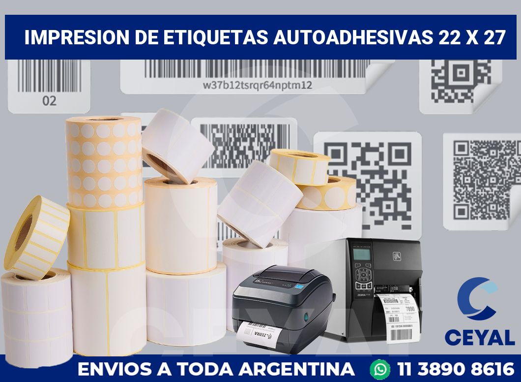 impresion de etiquetas autoadhesivas 22 x 27