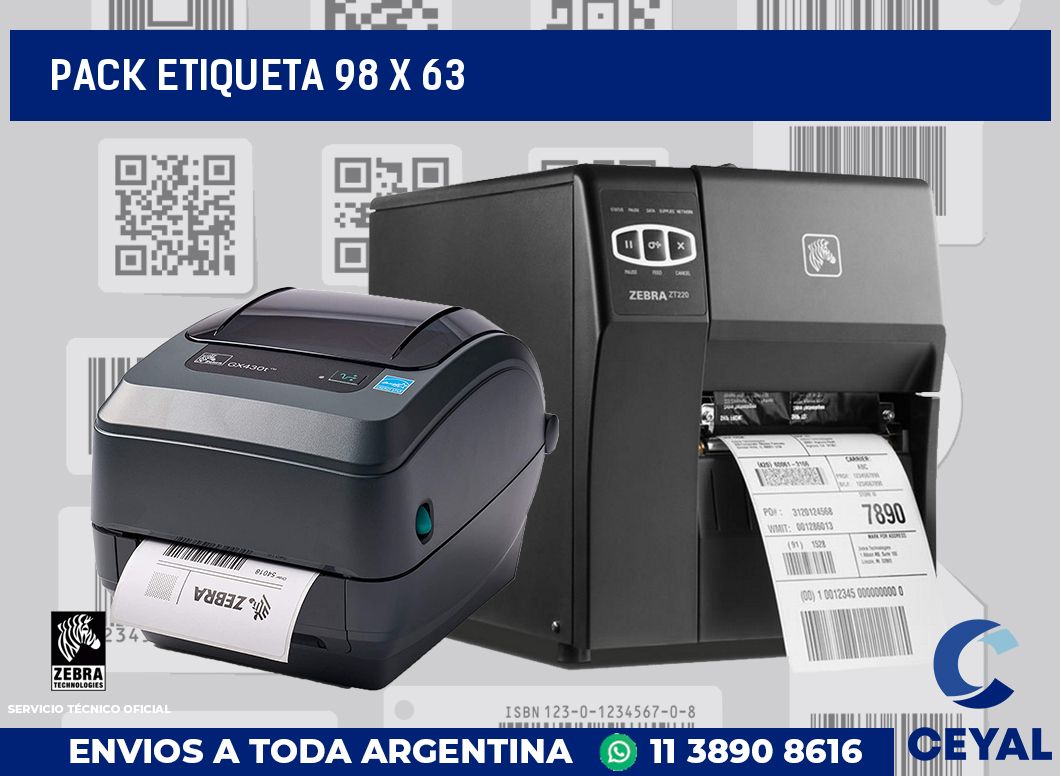 pack etiqueta 98 x 63
