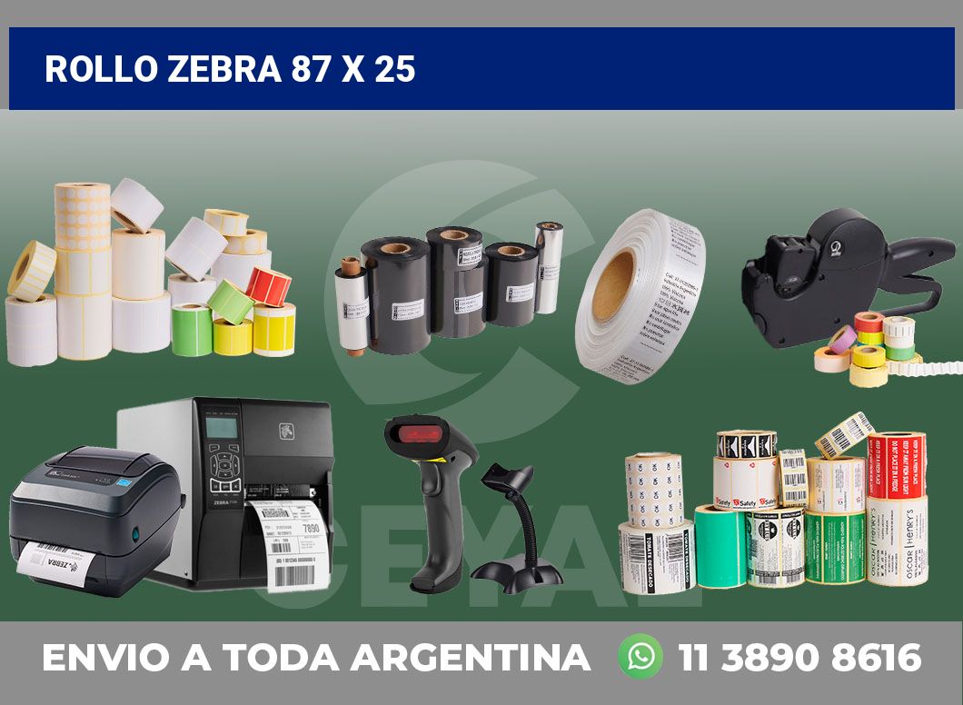 rollo zebra 87 x 25