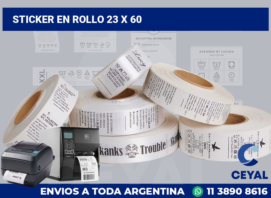 sticker en rollo 23 x 60