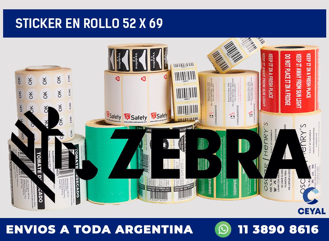 sticker en rollo 52 x 69