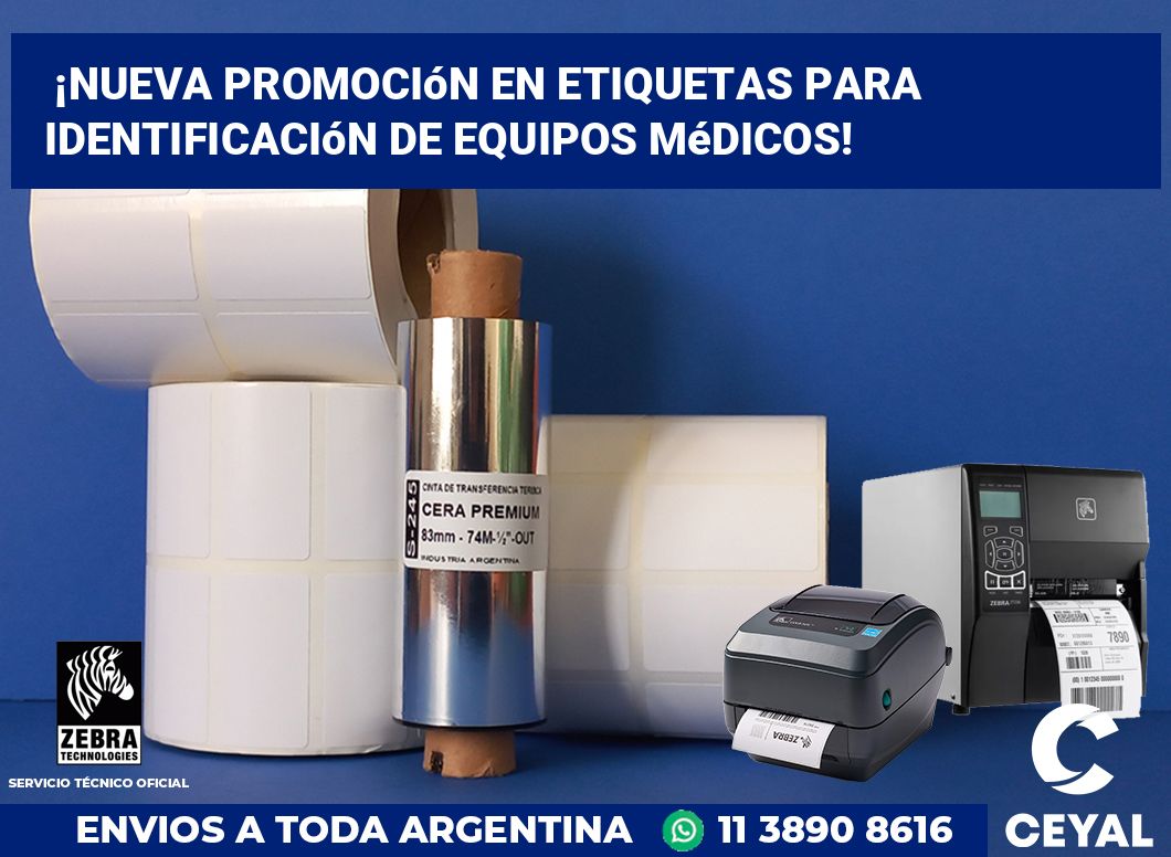¡Nueva Promoción en Etiquetas para Identificación de Equipos Médicos!