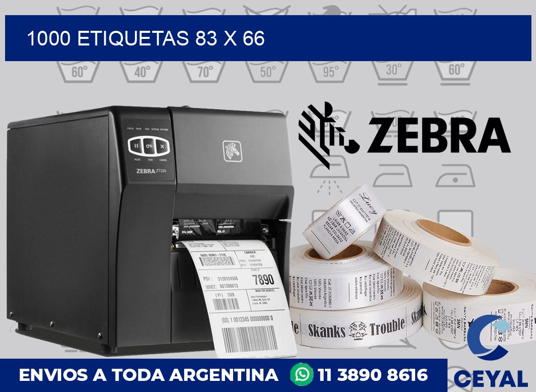 1000 etiquetas 83 x 66