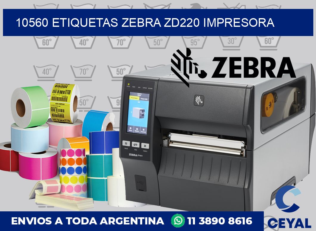 10560 etiquetas Zebra zd220 impresora