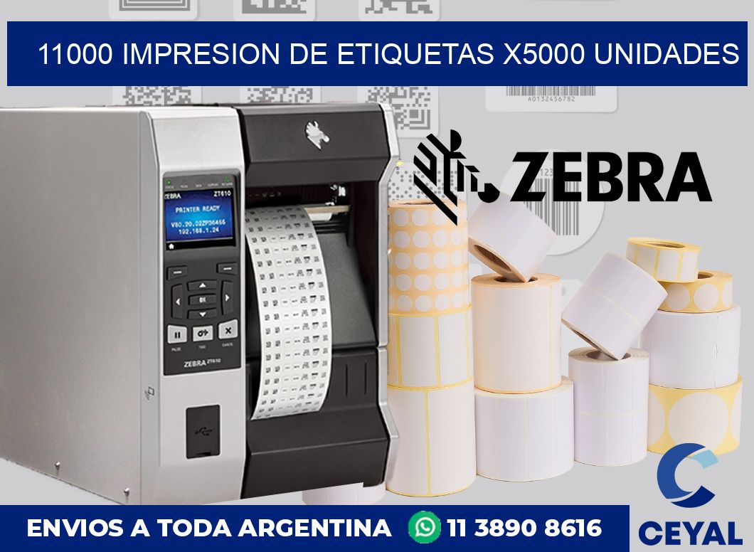 11000 Impresion de etiquetas x5000 unidades