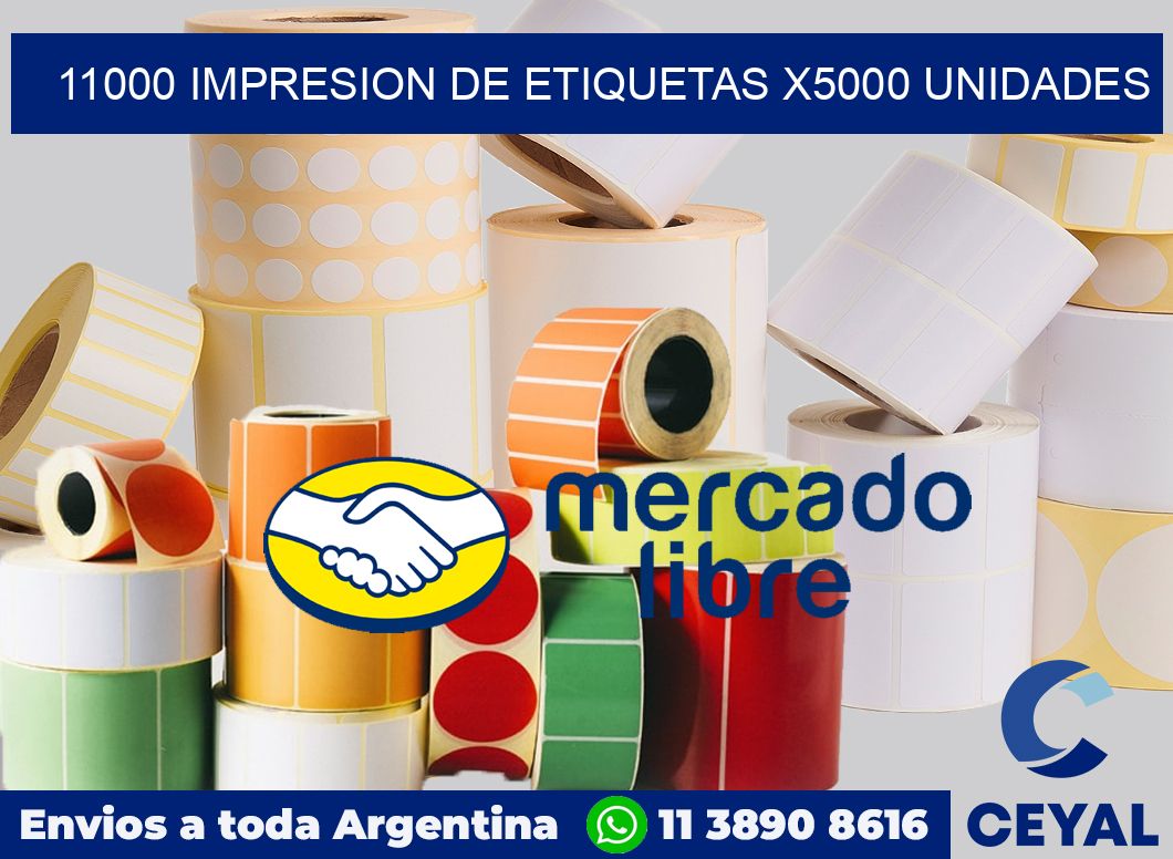 11000 Impresion de etiquetas x5000 unidades