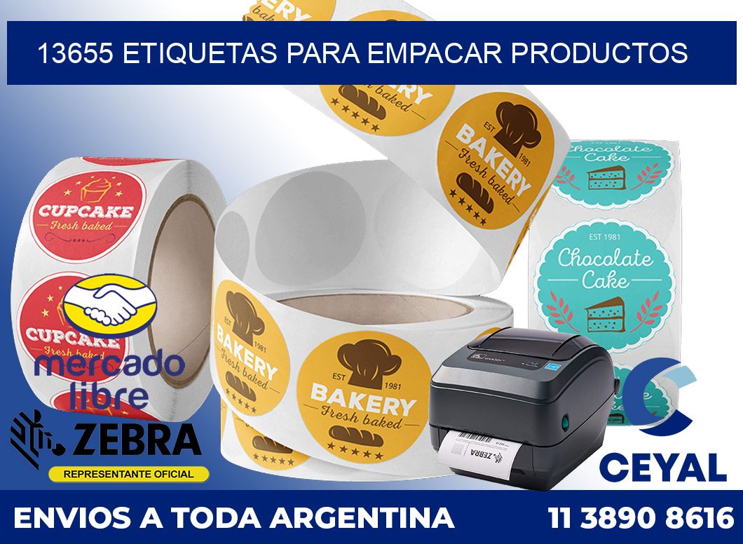 13655 etiquetas para empacar productos