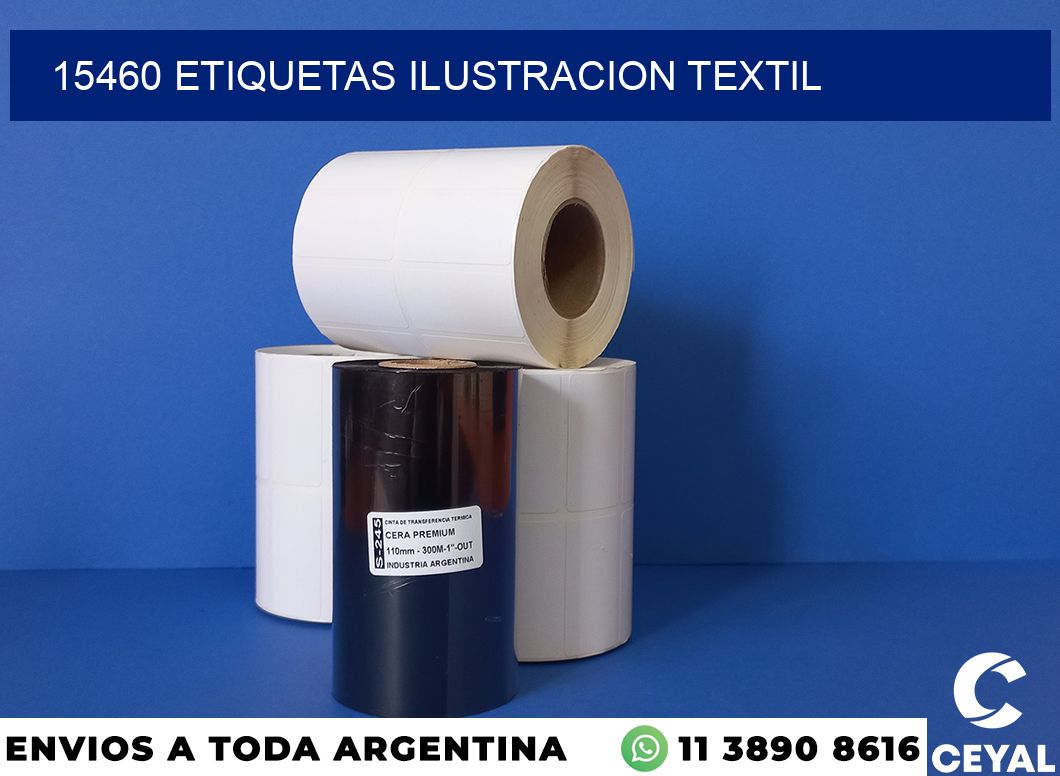 15460 etiquetas ilustracion textil