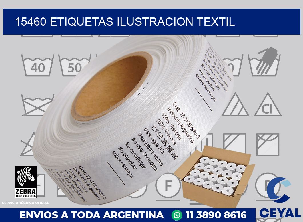 15460 etiquetas ilustracion textil