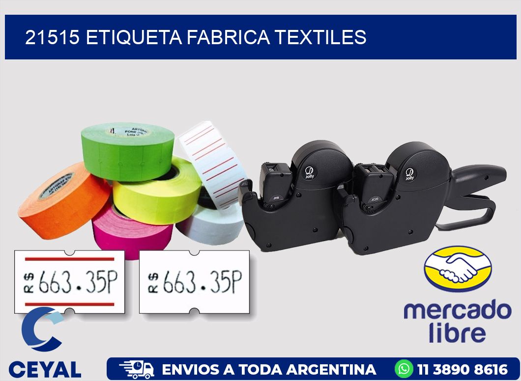 21515 etiqueta fabrica textiles